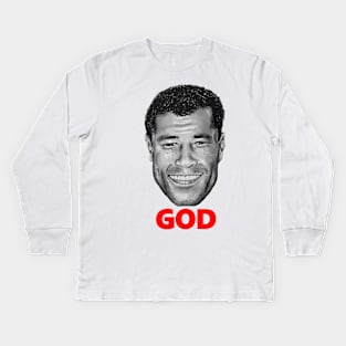 Paul McGrath - God, Icon version. Kids Long Sleeve T-Shirt